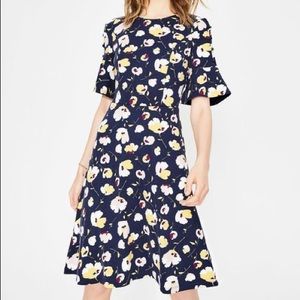 Boden Navy Floral Alexis Jersey Dress